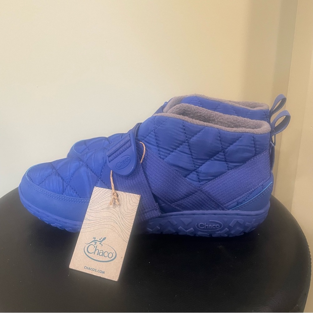 Chaco Mens Size 9.5 Ramble Puff Navy Shoes Cobalt Blue